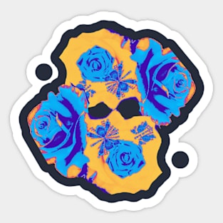 ROSE SKULL Sticker